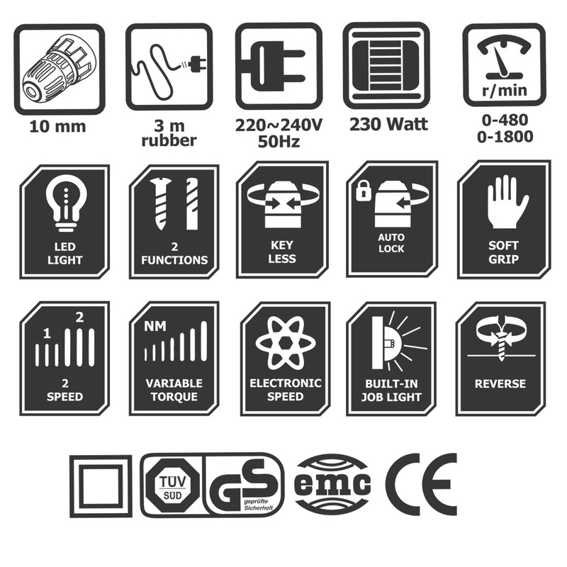 دریل پیچ گوشتی کنزاکس مدل KDD-1230 دریل پیچ گوشتی کنزاکس مدل KDD-1230