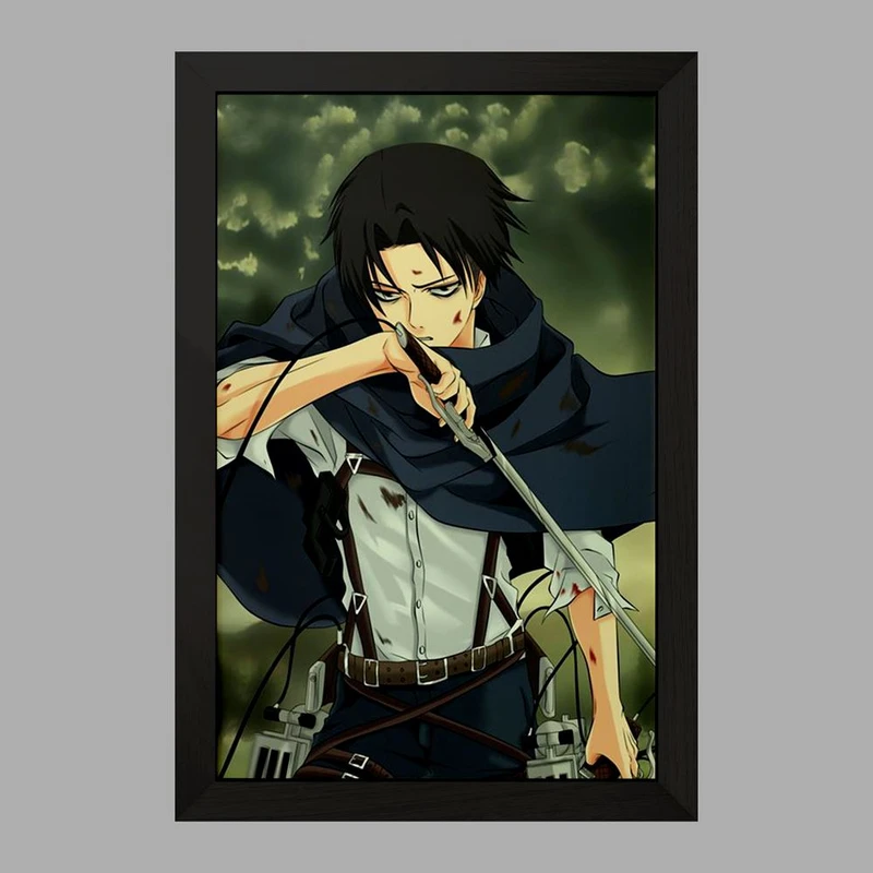 تابلو خندالو مدل لیوای آکرمن انیمه اتک آن تایتان Attack on Titan  کد 11025