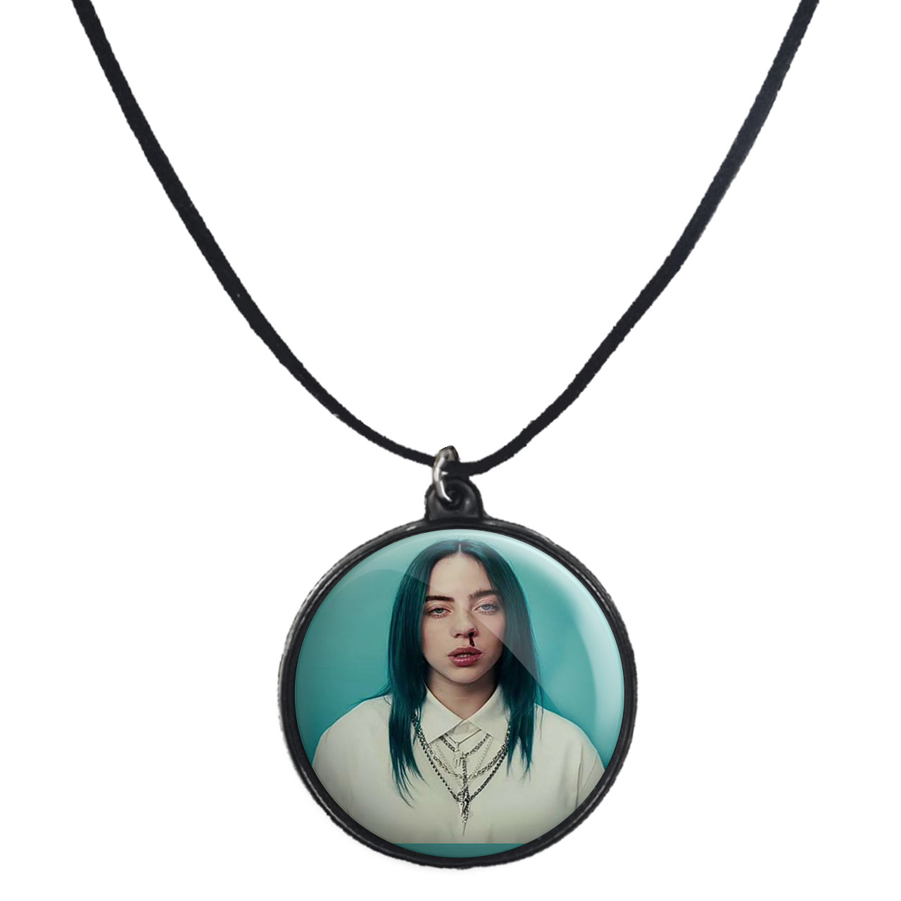 گردنبند پرمانه طرح بیلی آیلیش کد pmb.7593 مدل دو طرفه