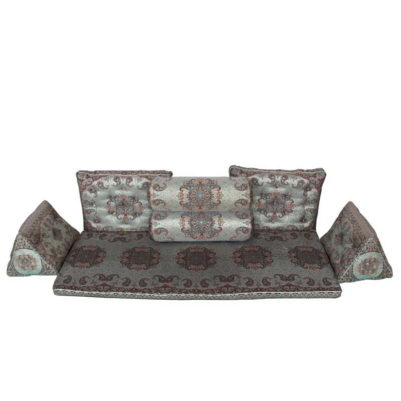 ست 7 تکه پشتی ترمه مدل شاهنشین کد 0123