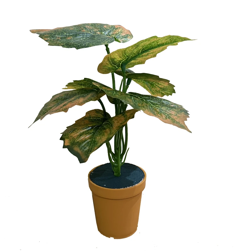 گلدان به همراه گل مصنوعی مدل rainblow fall2