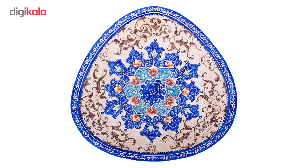 Copper Enamel Plate, Toranj Model in diameter of 16cm