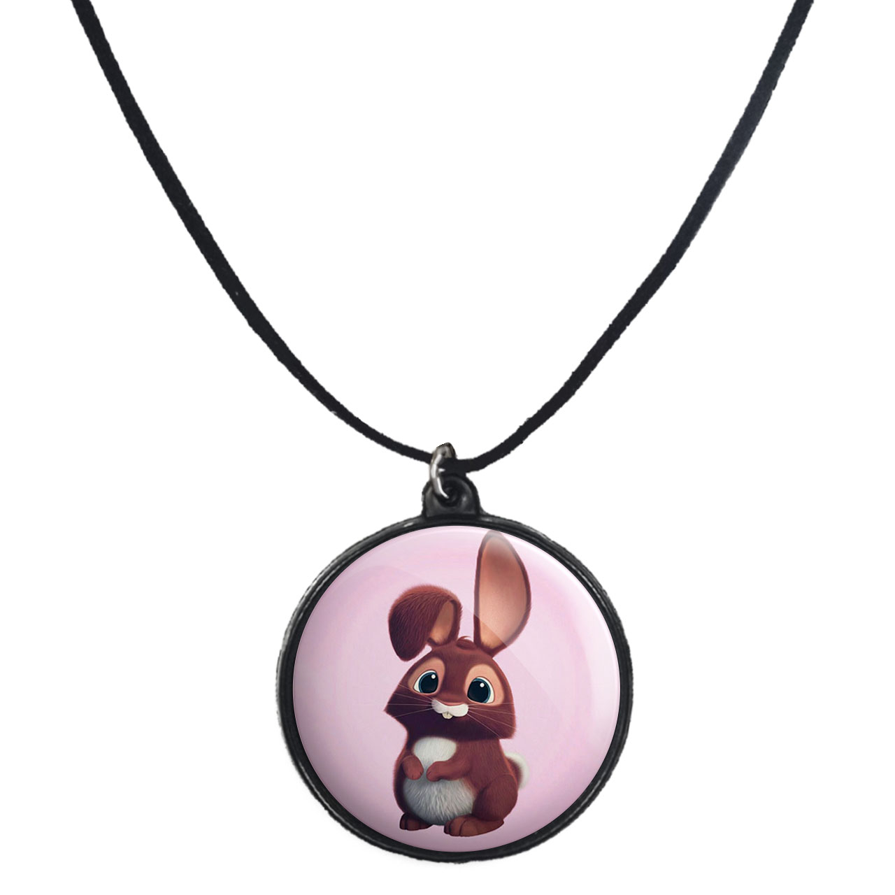 گردنبند پرمانه طرح حیوانات کیوت کد pmb.21517 مدل دو طرفه