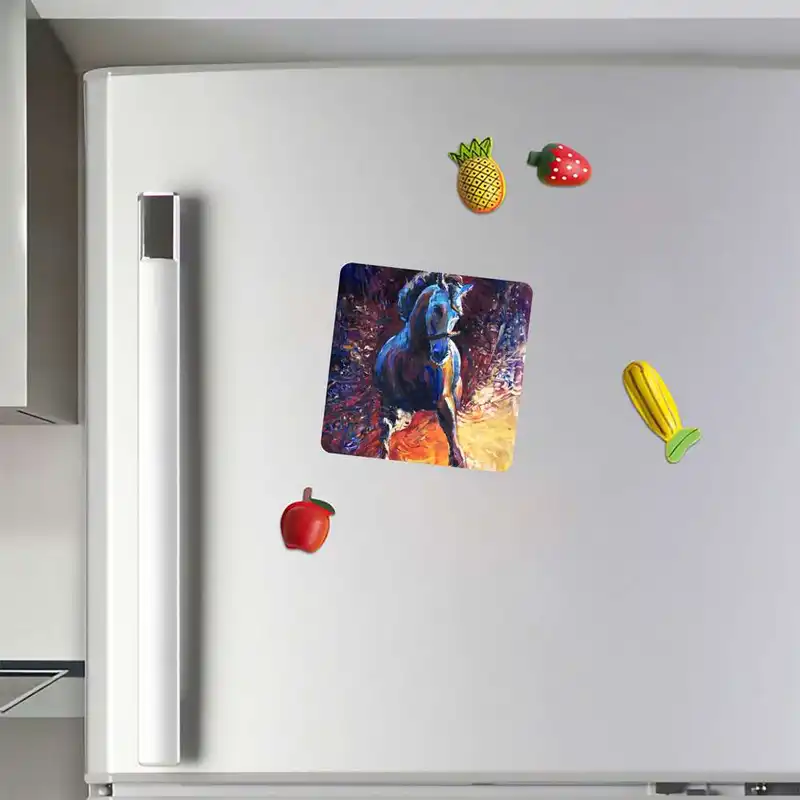 مگنت طرح نقاشی رنگ روغن اسب مدل mg10565