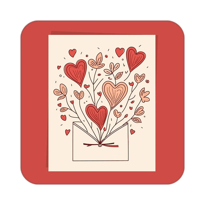 زیر لیوانی کاکتی طرح عاشقانه مدل mp38174