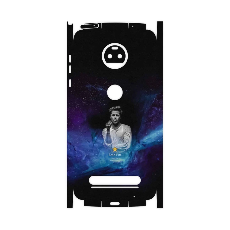 برچسب پوششی ماهوت مدل Brad Pitt-FullSkin مناسب برای گوشی موبایل موتورولا Moto Z2 Force
