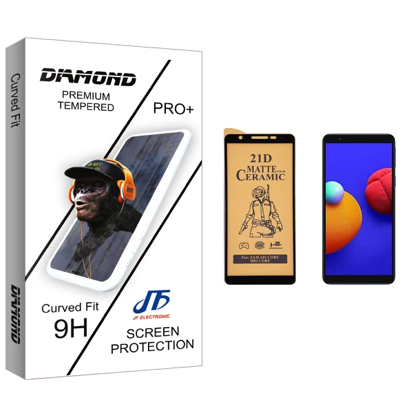 محافظ صفحه نمایش سرامیکی جی اف مدل Diamond glass مناسب برای گوشی موبایل سامسونگ Galaxy A01 Core