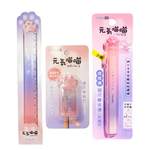 پاک کن مدل کاتری طرح پنجه به همراه تراش و خط کش بسته 3 عددی