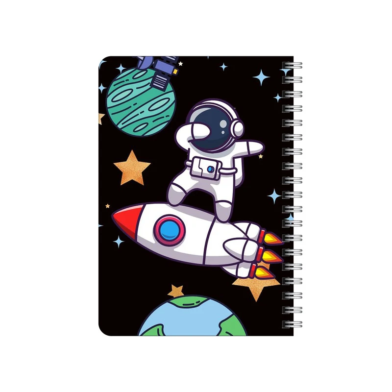 دفترچه یادداشت بامبیلیپ مدل چوبی طرح فضانورد و کره زمین کد 1231982