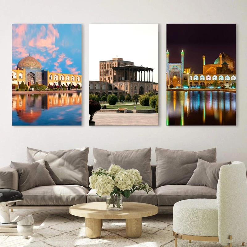 تابلو شاسی مدل GT19 با طرح شهر اصفهان بسته 3 عددی