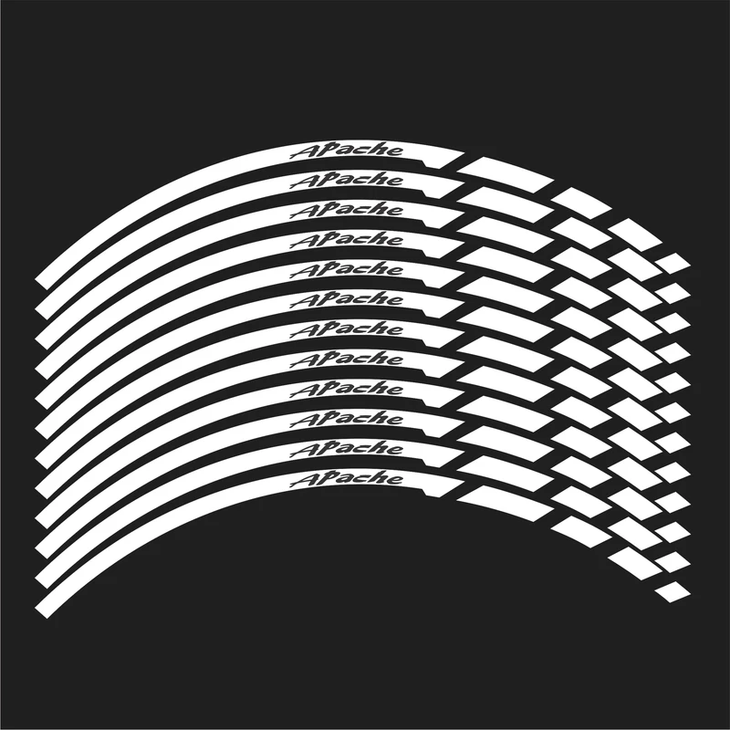 برچسب رینگ موتورسیکلت لیزارد مدل رفلکتیو کد LZD-1059. بسته 12 عددی