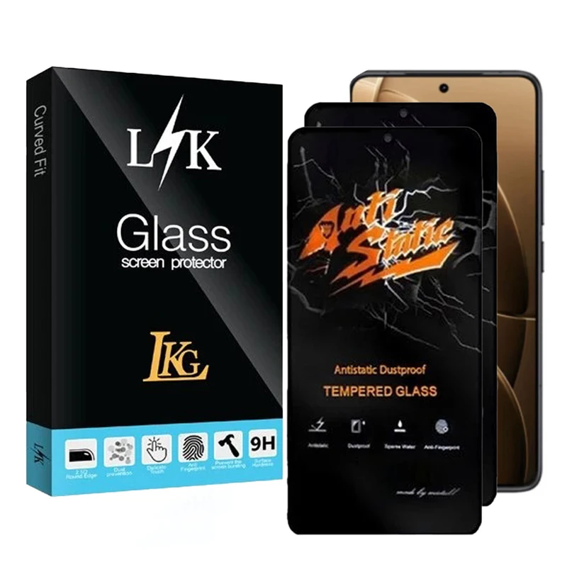 محافظ صفحه نمایش ال کا جی مدل انتی استاتیک مناسب برای گوشی موبایل شیائومی Redmi K80 Pro 5G بسته 2 عددی