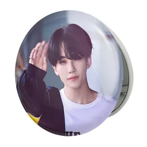 آینه جیبی خندالو طرح جونگهان گروه سونتین Seventeen مدل تاشو کد 21588 