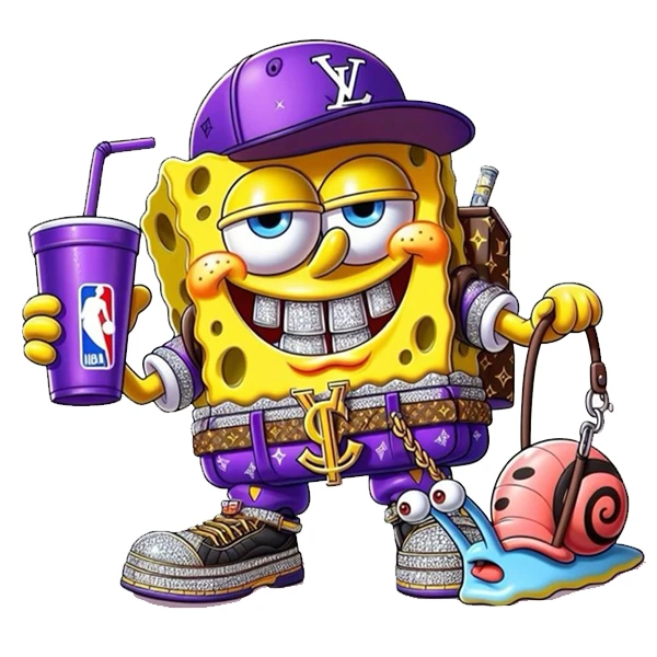 استیکر پارچه و لباس پاد آفرین مدل استیکر پارچه و لباس پاد آفرین طرح باب اسفنجی کد 3210