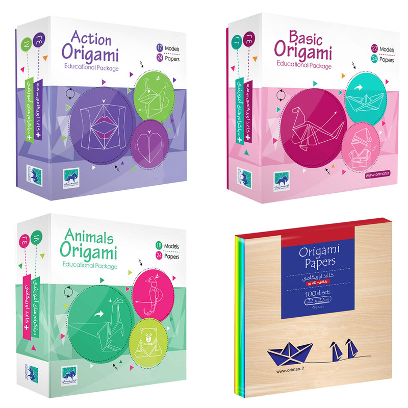 آموزش اوریگامی اوریمان مدل junior بسته 3 عددی