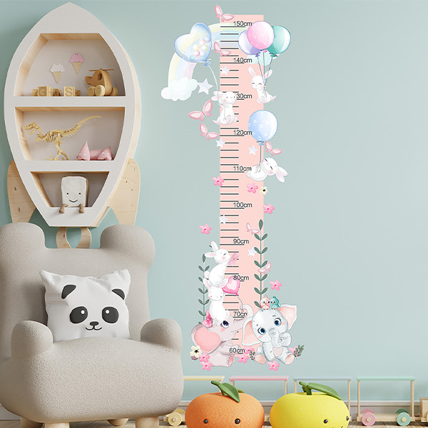 استیکر اندازه گیری کودک راتیانا مدل دنیای حیوانات 01