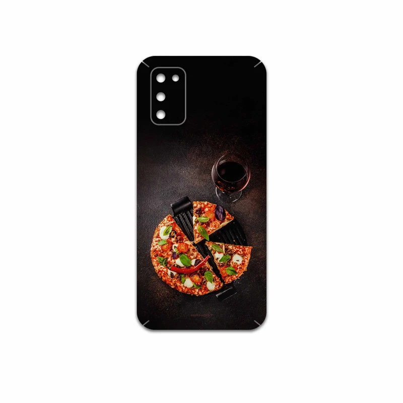برچسب پوششی ماهوت مدل Pizza مناسب برای گوشی موبایل سامسونگ Galaxy A02S