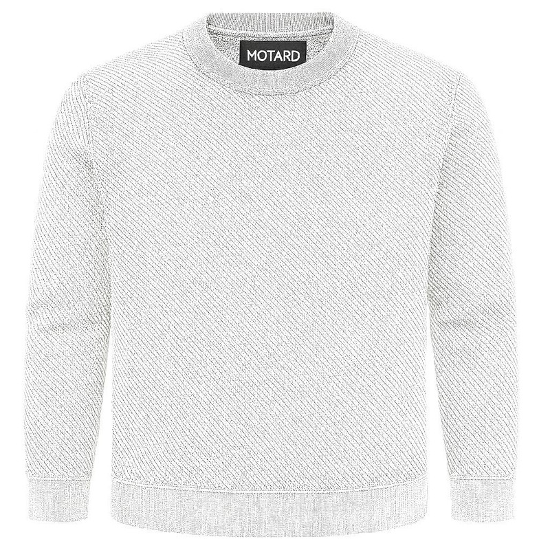 پلیور یقه گرد مردانه موتارد مدل کج راه