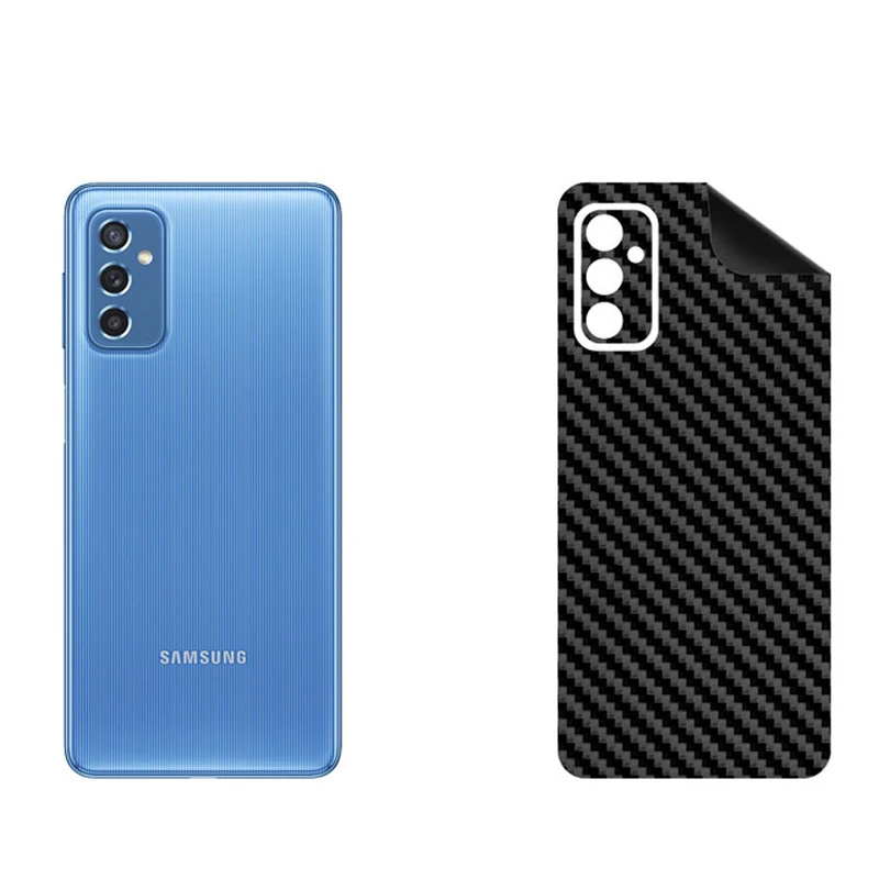 برچسب پوششی بستور مدل BT-Fiber طرح فیبر کربن مناسب برای گوشی موبایل سامسونگ Galaxy M52 5G