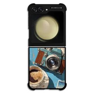 AKAM AMC-WSGZFLIP5-COFFEE-1 Cover For Samsung Galaxy Z Flip 5