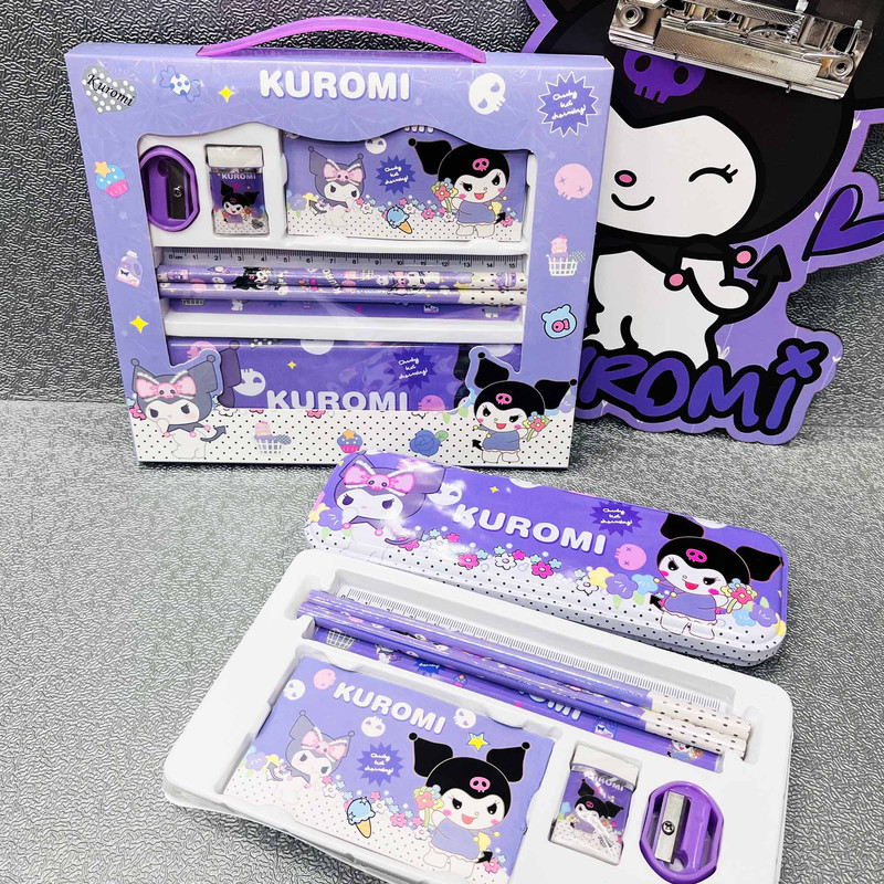 بسته لوازم تحریر مدل کورومی عروسکی بسته 7 عددی