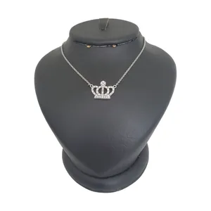 گردنبند نقره زنانه ترمه ۱ مدل تاج کد smed 1032