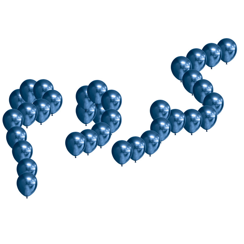 بادکنک کروم مستر تم طرح کروم نیو پلاس بسته 35 عددی