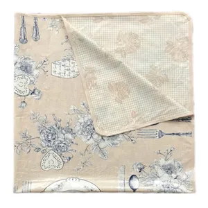 سفره 6 نفره مدل ماژستیک طرح 2 رو سایز 150×100 سانتی متر کد 06