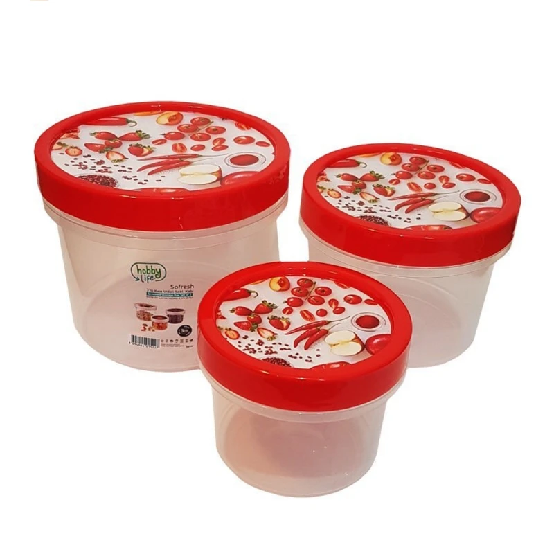 ظرف نگهدارنده هوبی لایف کد 020987 مجموعه سه عددی