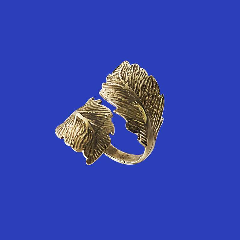 انگشتر زنانه مدل برگ کد DA073 انگشتر زنانه مدل برگ کد DA073