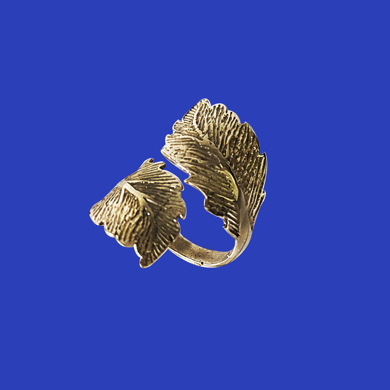 انگشتر زنانه مدل برگ کد DA073 انگشتر زنانه مدل برگ کد DA073