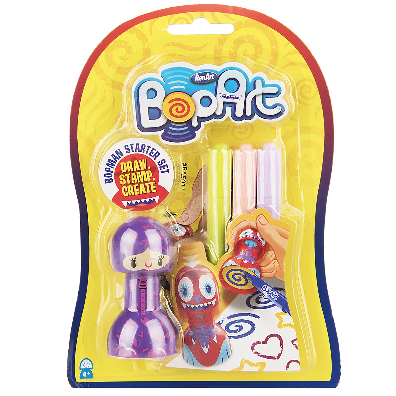 بسته ماژیک رن‌ آرت مدل BopArt Bopman Purple