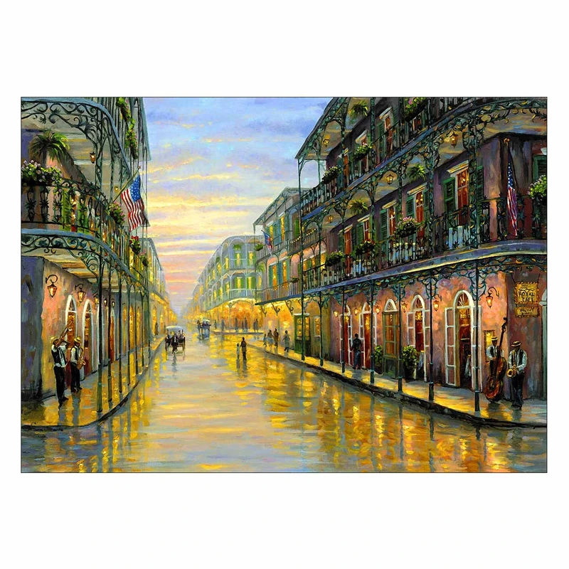 تابلوی ونسونی طرح Royal Street سایز 50x70