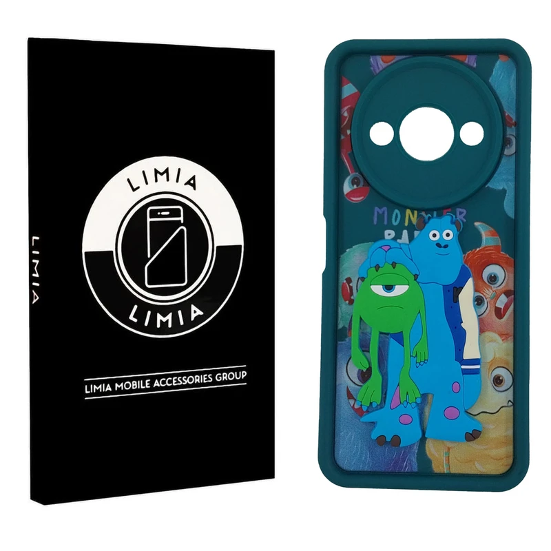 کاور لیمیا مدل سولید لنزدار طرح عروسکی برجسته مناسب برای گوشی موبایل شیائومی Redmi A3/C61