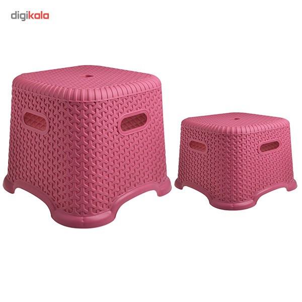 صندلی حمام مهروز مدل Wicker مجموعه 2 عددی