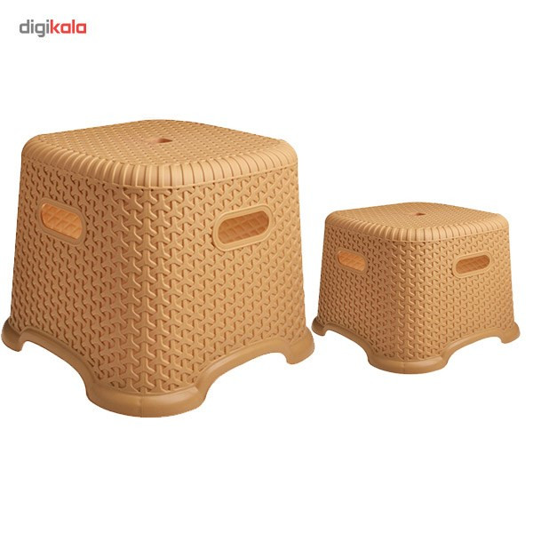 صندلی حمام مهروز مدل Wicker مجموعه 2 عددی