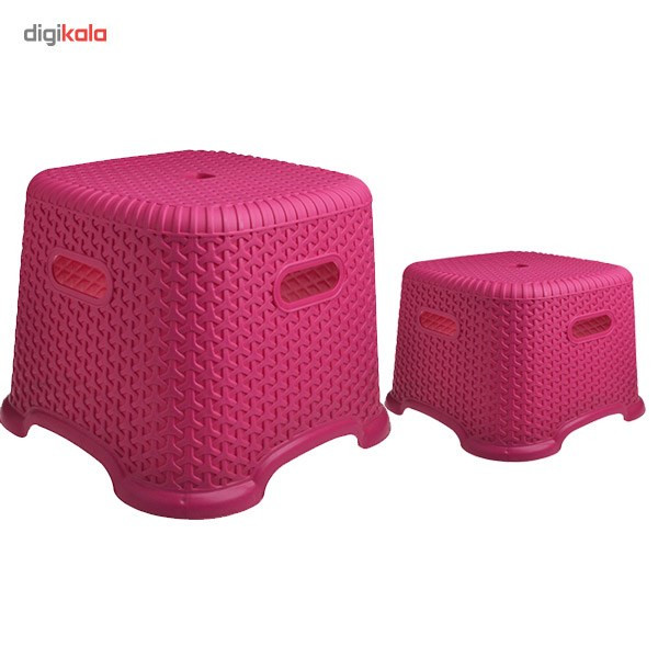صندلی حمام مهروز مدل Wicker مجموعه 2 عددی