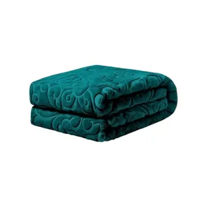 پتو یک نفره گلبافت مدل الوان گل برجسته کد 60078 سایز 220x160 سانتی‌متر