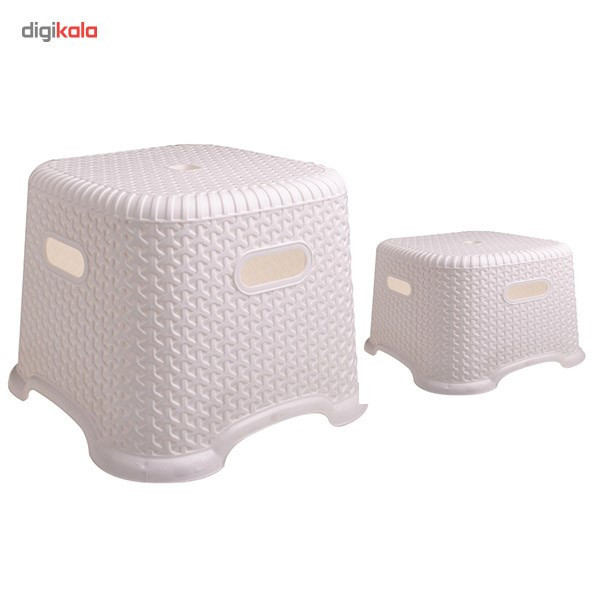 صندلی حمام مهروز مدل Wicker مجموعه 2 عددی