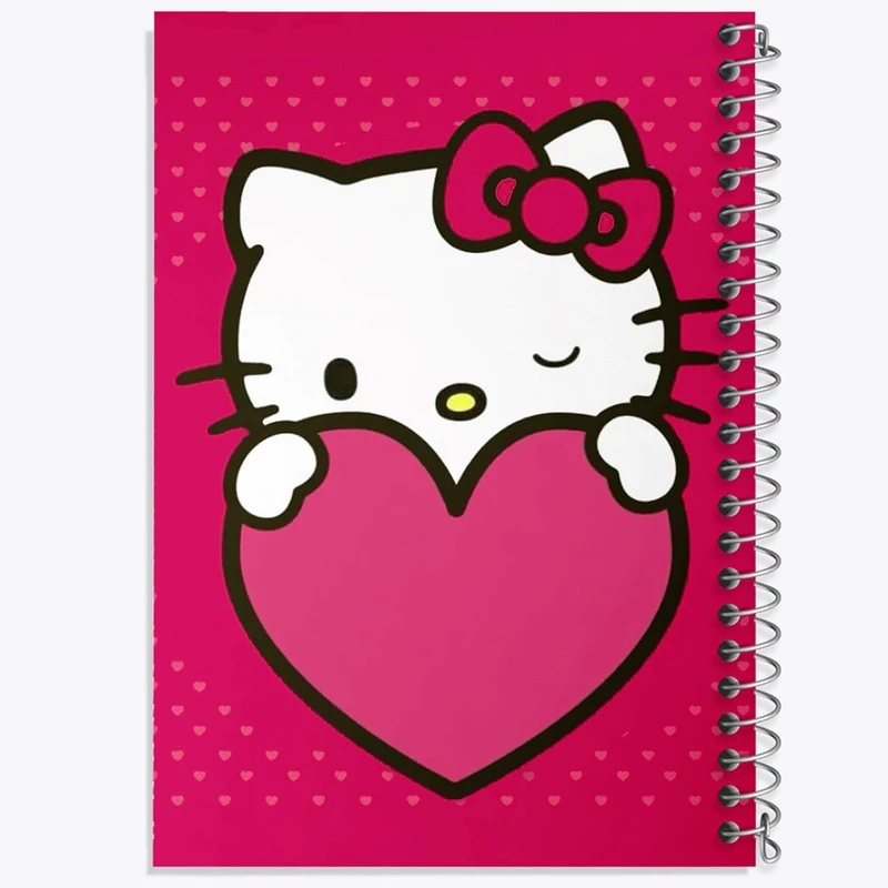 دفتر نت موسیقی 50 برگ خندالو مدل هلو کیتی Hello Kitty کد 2491