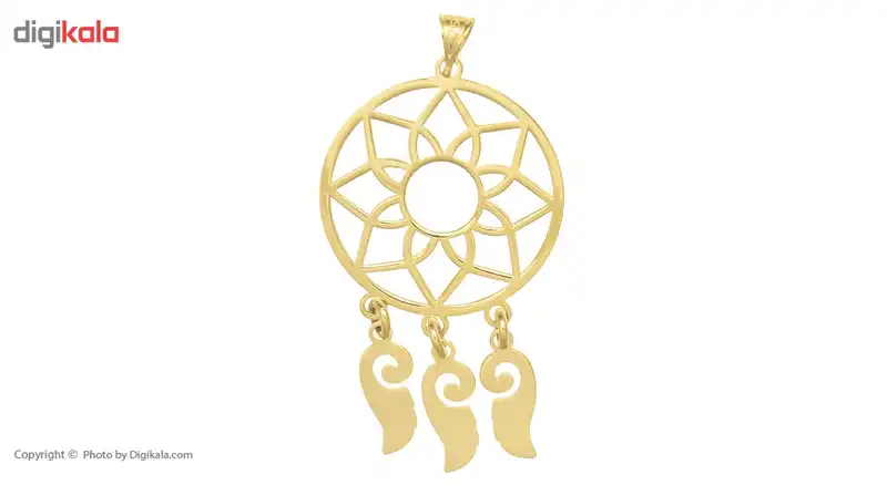 آویز گردنبند طلا 18 عیار رزا مدل N052