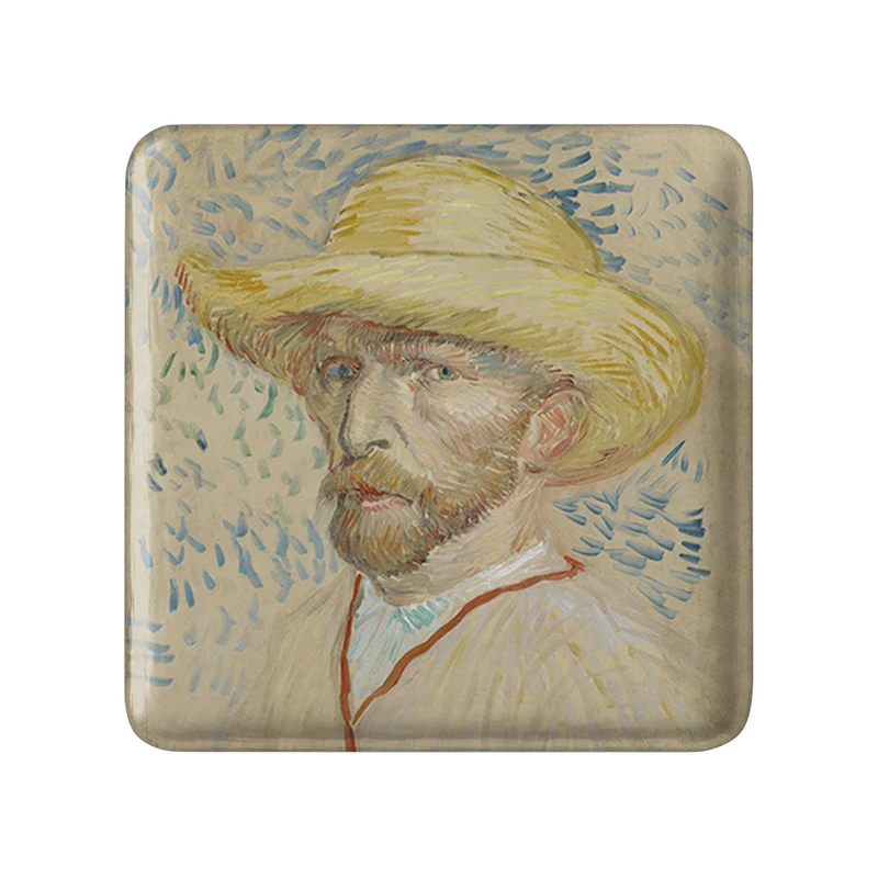 پیکسل خندالو طرح سلف پرتره ونسان ونگوگ (Van Gogh) مدل مربعی کد 36811