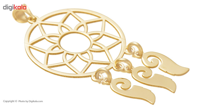 آویز گردنبند طلا 18 عیار رزا مدل N052