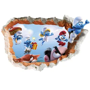 Zhivar The Smurfs 3D Wall Sticker