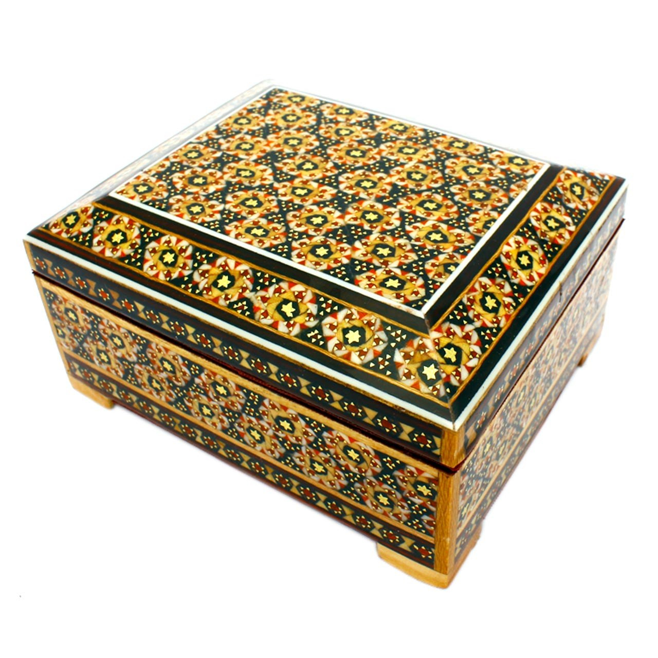 جعبه خاتم کاری گالری مند کد Mkh31