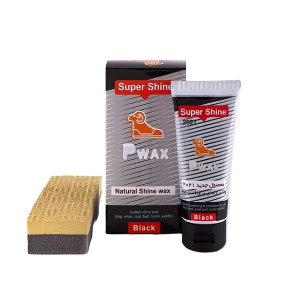 واکس براق کننده کفش پی واکس مدل pwax 5 به همراه اسفنج