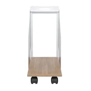 میز کیس چرخ دار فرآذین مدل DS-04 بلوطی روشن