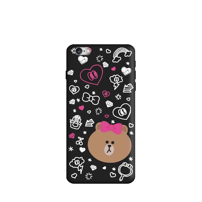 کاور قاب گارد طرح خرس لاین دخترانه کد f6490 مناسب برای گوشی موبایل اپل iphone 7 Plus / 8 Plus