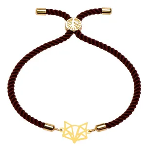 دستبند طلا 18 عیار زنانه الن نار مدل گرگ 101686