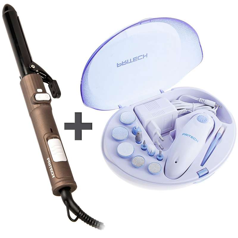 فر کننده چرخشی پریتک مدل TB-902NC به همراه دستگاه مانیکور و پدیکور پریتک مدل LD-38